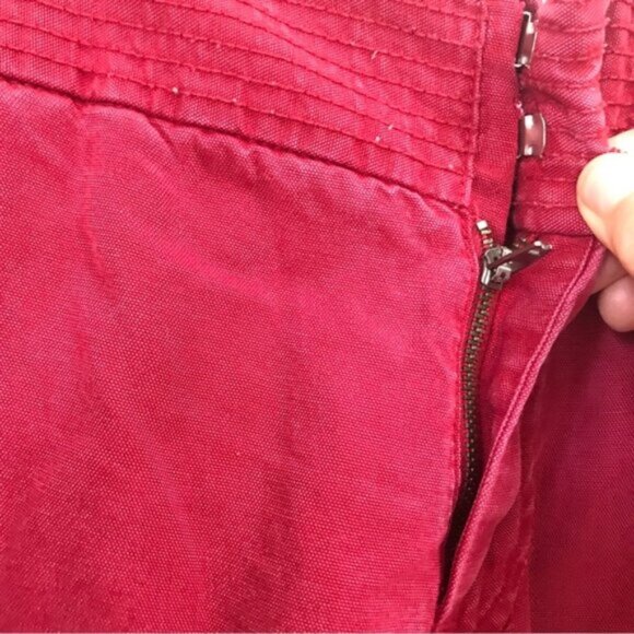 GAP Vintage Cargo Pockets Crop Tencel Pants Zip Fly Pant Ties Capris Trousers 8 - Picture 5 of 16